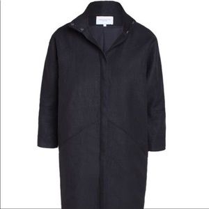 Emerson Fry heavy linen cocoon coat. Light wear.